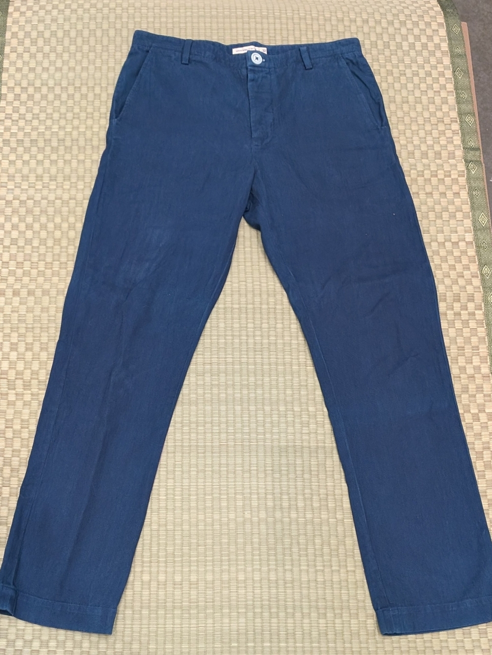 Industry of All Nations IOAN Organic Cotton Twill Chinos 12 Dip Indigo Size 32